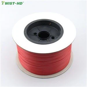 Aksepte Pèsonalizasyon Wouj Blan Plastik Twist Lyen san Nwayo Entèn